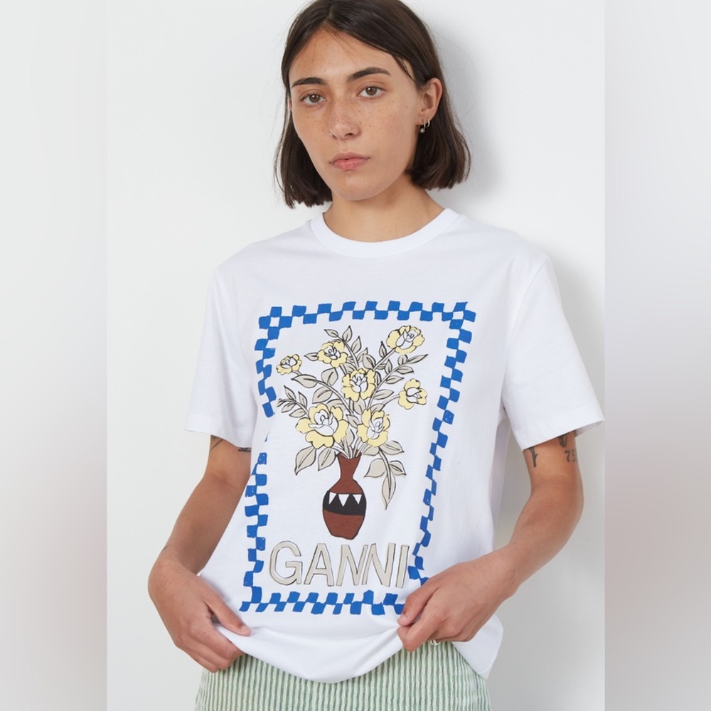 Ganni Flower Shirt Size M